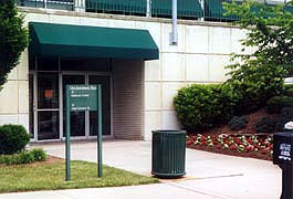 [photo, One Investment Place entrance, Towson, Maryland]