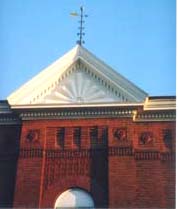 [photo, Building detail & windvane, East Dover St., Easton, Maryland]