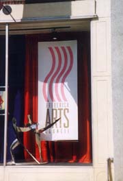 [photo, Frederick Arts Council window, 15 West Patrick St., Frederick, Maryland]